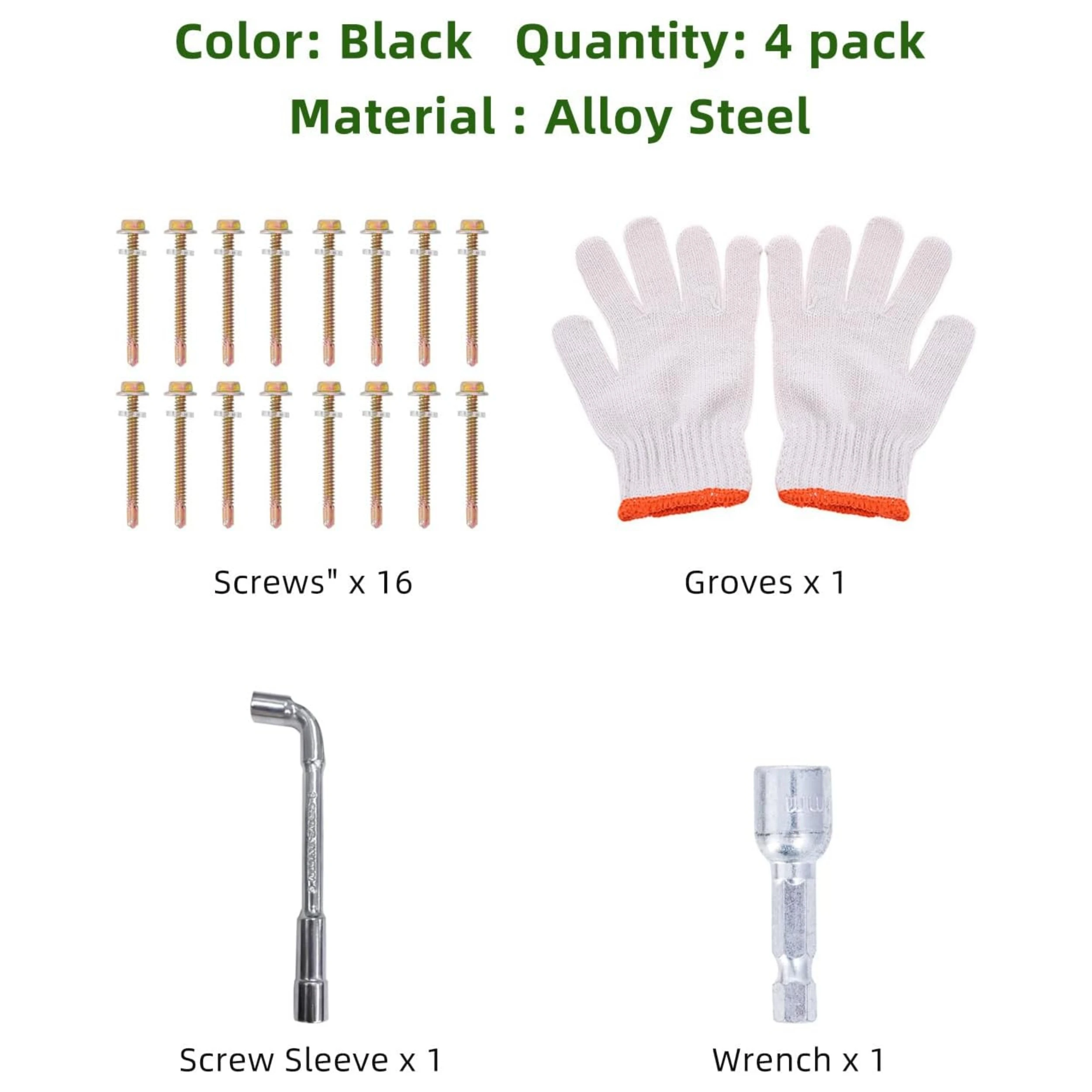 2/4 Pack Fence Post Repair Kit For Fixing Leaning Wooden Post Tilted/Broken Posts Steel Fence Anchoring Stakes Post Repair Kit