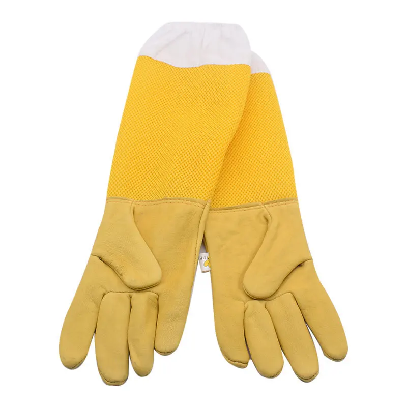 Beekeeping tools, anti-bee, anti-sting, anti-sting, anti-cut gloves, white gold mesh protective gloves