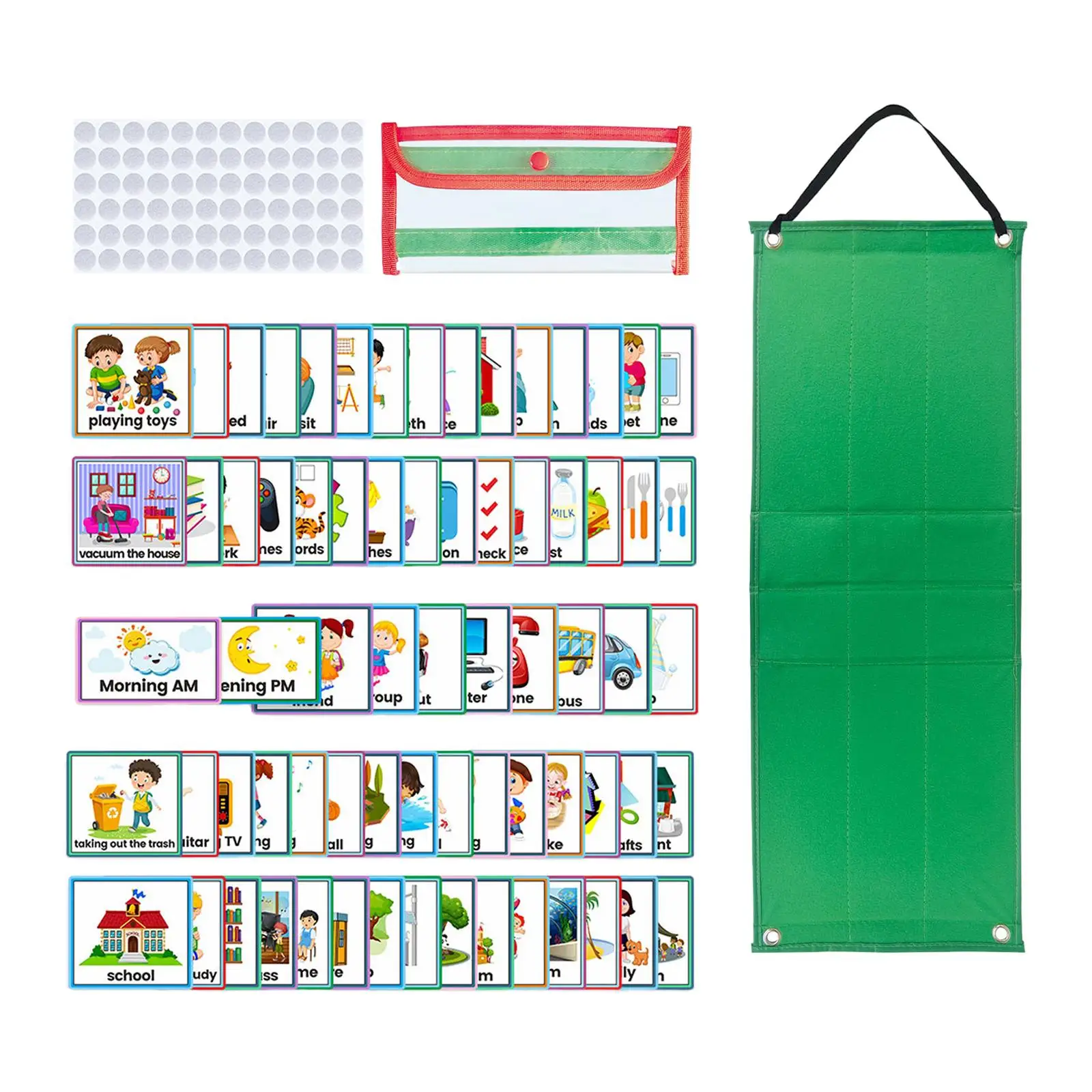 Kids Visual Schedule Calendar Chart, Daily Chore Routine Chart Kids Visual Behavioral Tool Planner for Home