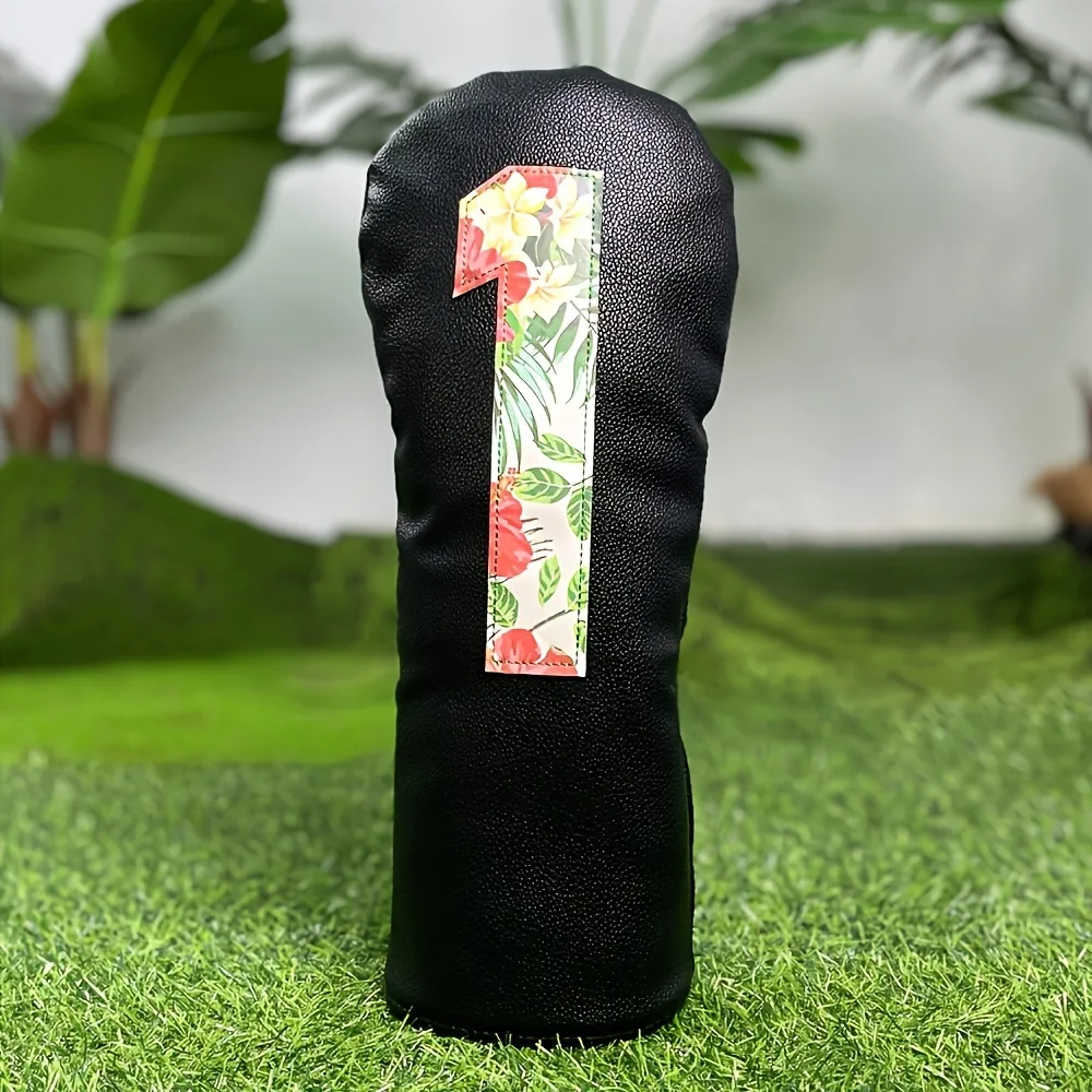 Golf Club Covers, Leather, Numbered, Driver, Fairway Wood, UT Hybrid, Head Covers, Set, Waterproof, Durable - view 2