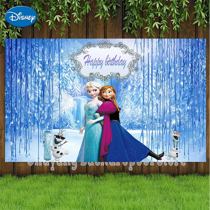 Disney Frozen Forest Background: The Ultimate Party Decor for Every Frozen-Themed Celebration