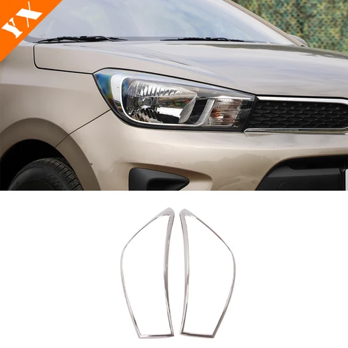 Imagen 2 del producto Juego completo de accesorios cromados para KIA Soluto Pegas 2020-2023, faro trasero de coche, luz antiniebla delantera y trasera, cubierta de manija de puerta automática