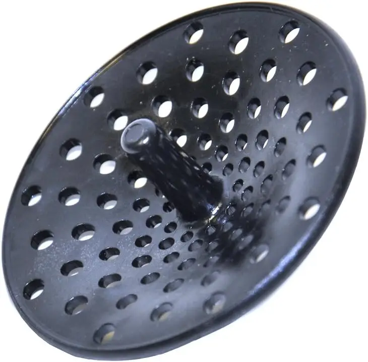 

Kitchen Sink Drain Garbage Disposal Strainer | Drain Protector | Black Concave Design (10427), 3.25 inches