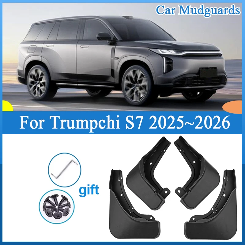 

Car Mudguards for GAC Trumpchi S7 2025 2026 Accessories Front Rear Wheels ABS Mud Flaps Guard Splash Flap Anti-fouling Mudflap