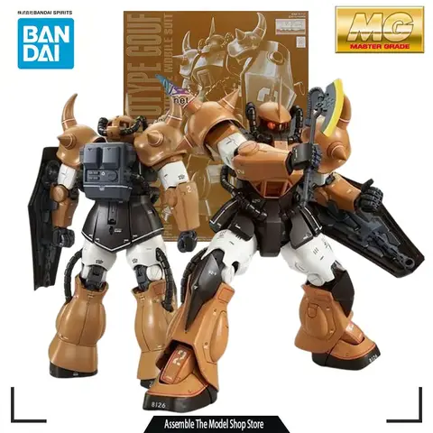 Bandai Original MODELLKIT GUNDAM MG 1/100 Anime Actionfigur YMS-07 PROTOTYP GOUF Monteringsmodell Leksaker Modellpresenter För pojkar 10 best sales Gundam MG modellbyggsats - №9