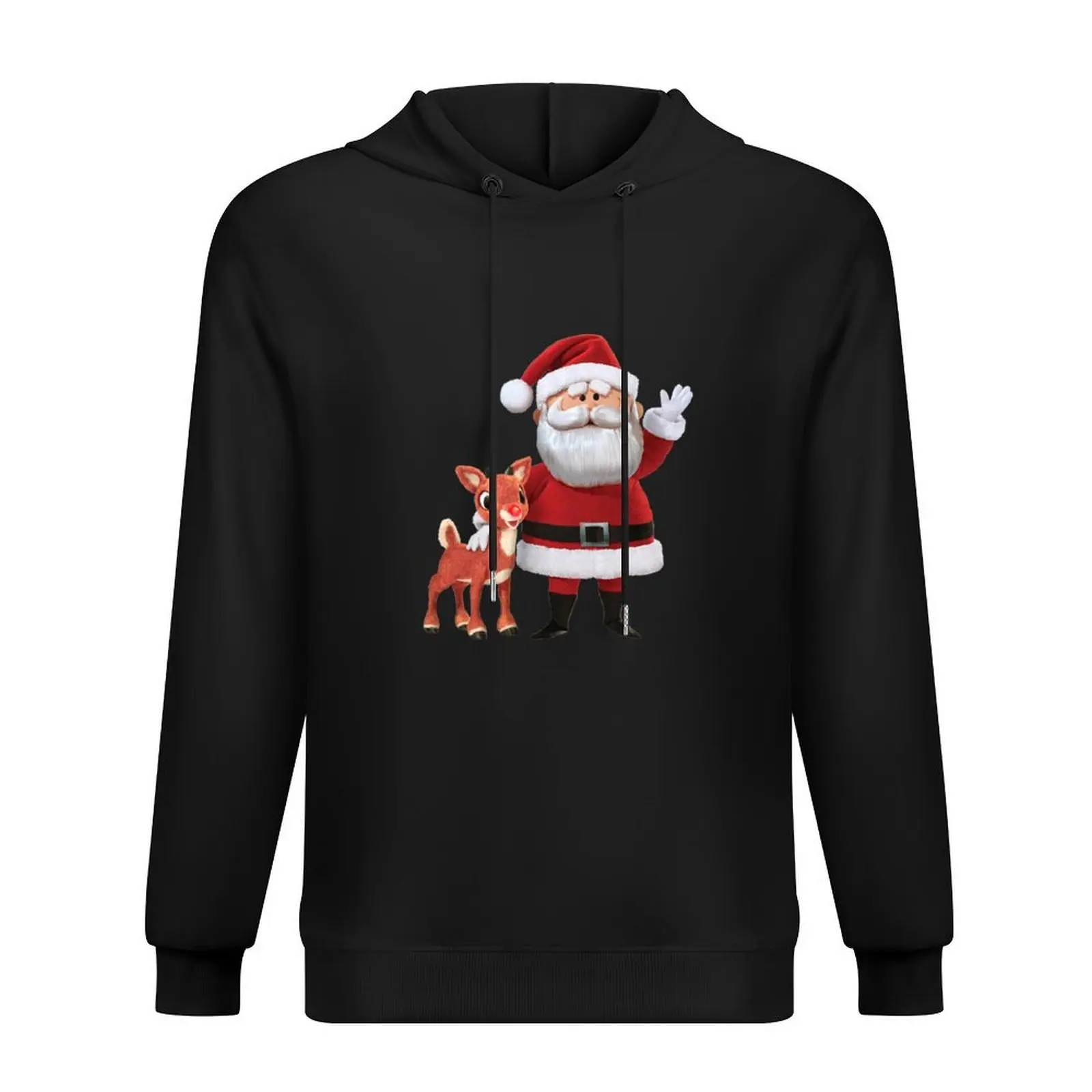

Retro Rudolph and Santa Hoodie fashion men men's clothes graphic t shirts men korean autumn clothes hoodie