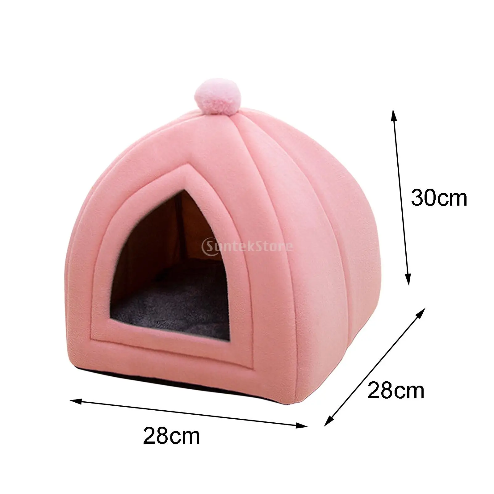 Comfortable Pet Cat Bed Kennel Small Dog House Nest for Indoor Puppy Warm Cave Sleeping Bed Four Seasons