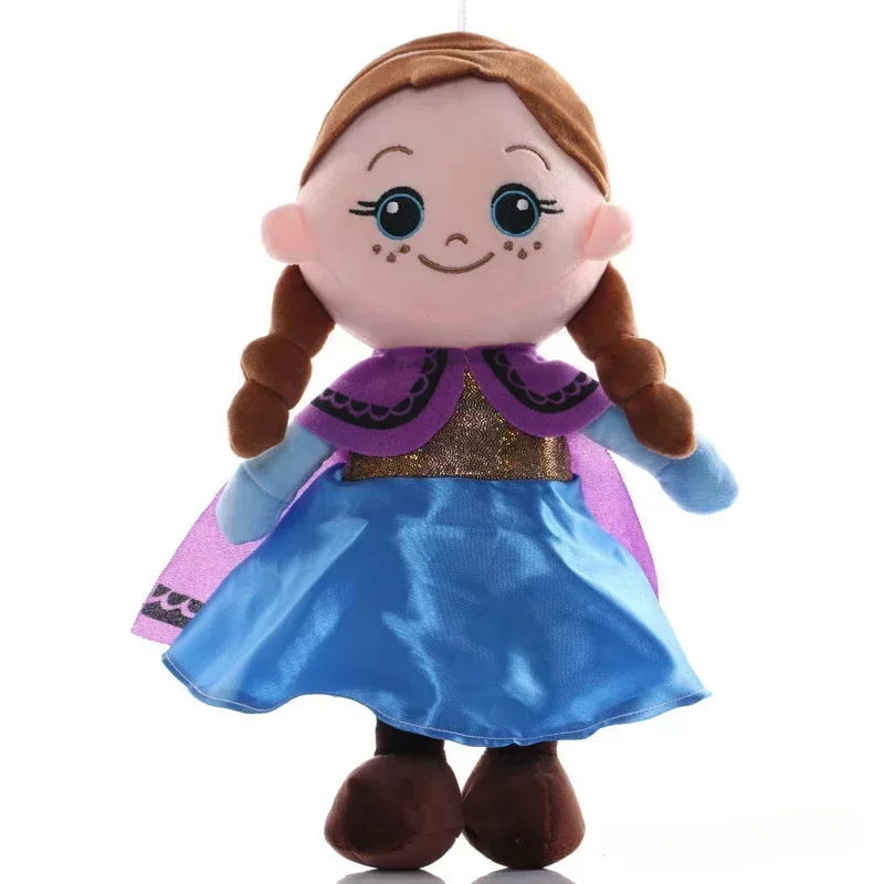 HOTsale 20-30cm Anime DISNEY muñeco de peluche Frozen princesa Anna Elsa muñeca niña decoración de la habitación fiesta de Navidad regalo de cumpleaños