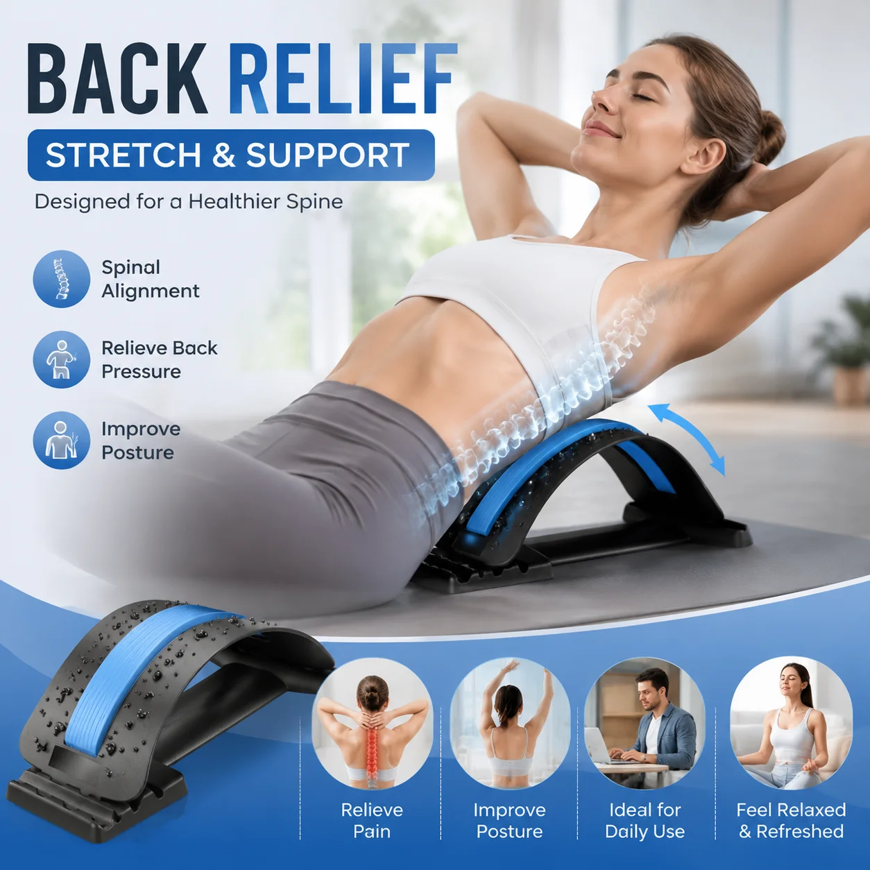 Lumbale rugstretcher massageap - Back Stretcher Lumbar recensie en prijs