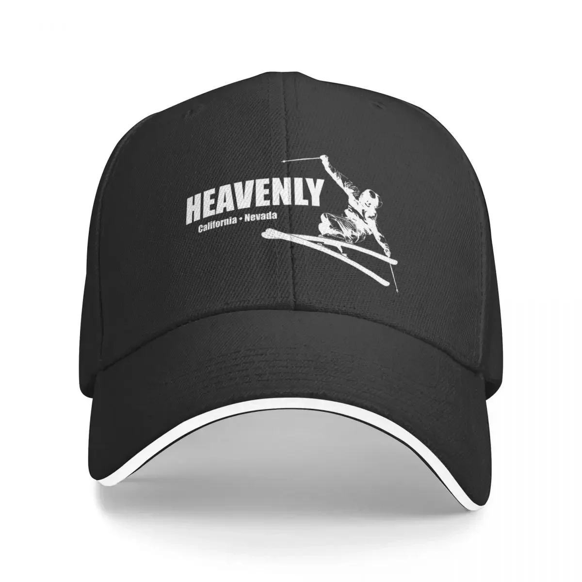 Heavenly Ski Resort California Nevada Skier Baseball Cap Trucker Cap Golf Hat Man black Female Men's