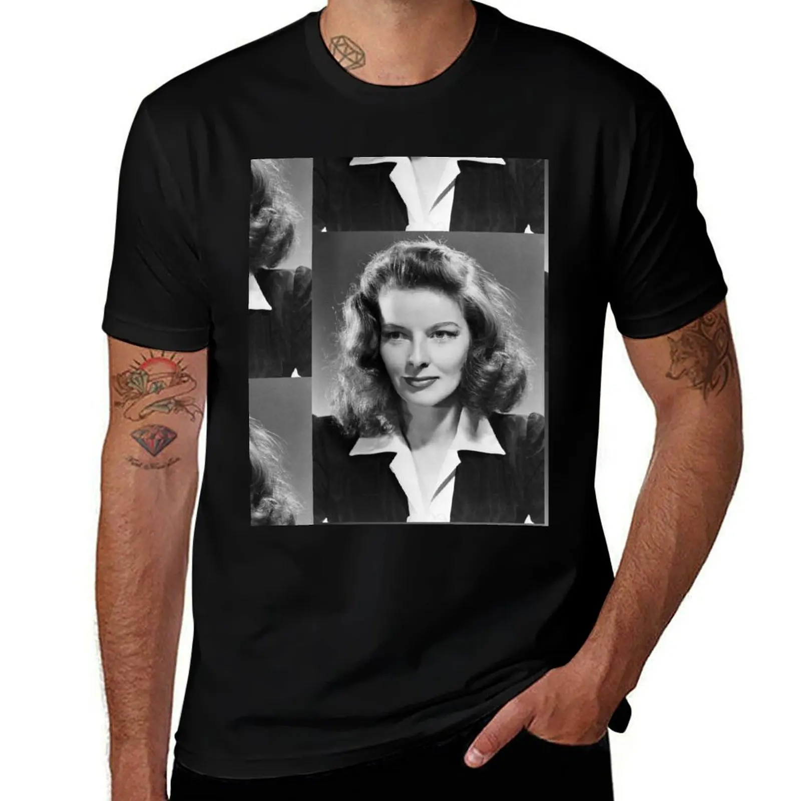 

Katharine Hepburn, actress, 1941 T-Shirt man graphic t shirt t shirts with prints t shirt man casual T-shirt