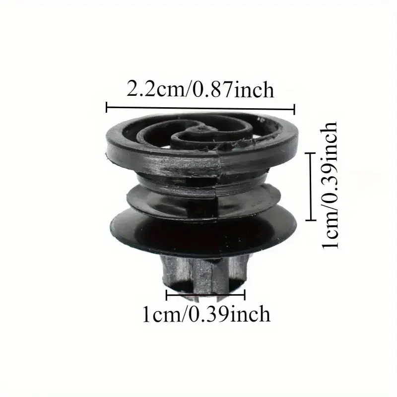 

50Pcs Auto Fastener Clip Door Panel Trim Clip Interior Fixing Bumper Fender Fixed Clamp Black Plastic Retainer Fastener