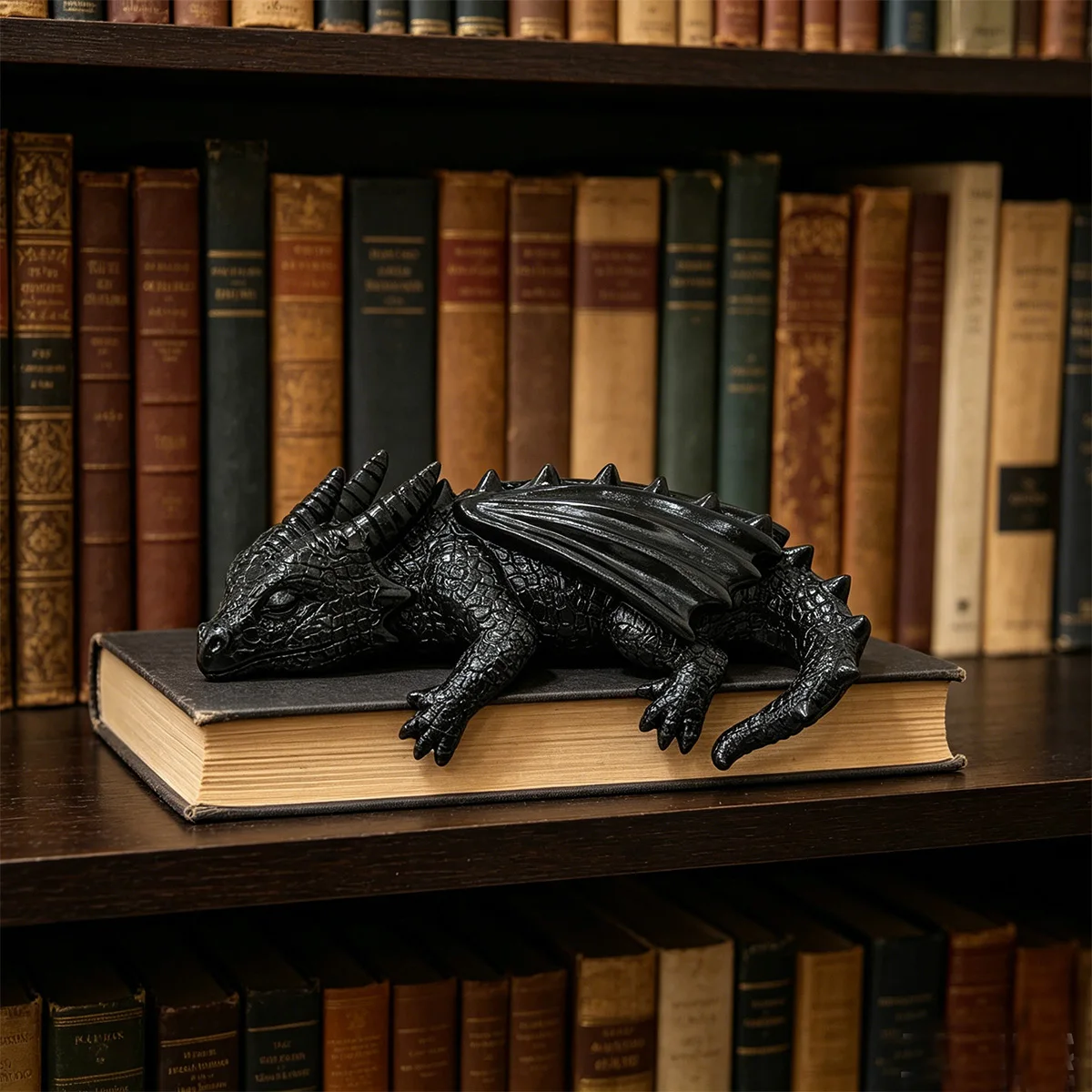 1pc resin decorative ornament, decorative bookshelf ornament, available in gold/black, home decoration, decoration for bookshelves or desks, an ideal gift for book lovers.