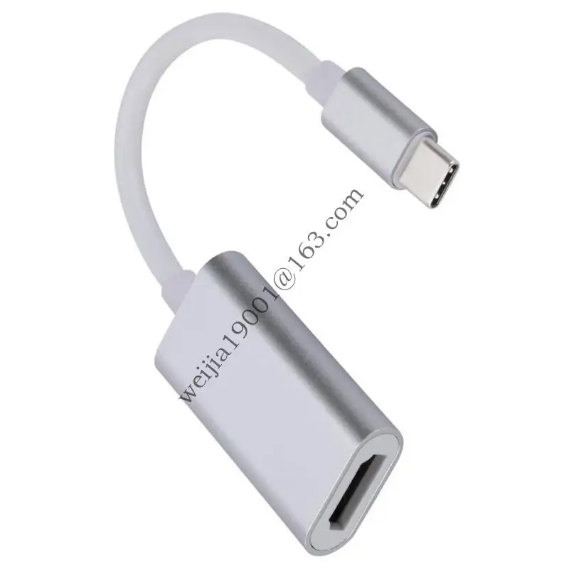 يدعم كابل محولات الألومنيوم من نوع C إلى HDTV شاشة 4K@30Hz لجهاز الكمبيوتر المحمول .H05A