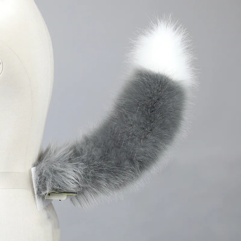 Electric Wagglable Fox Tail and Ear Animal Cosplay Prop Lolita Accessories Girl's Club Pub Costumes