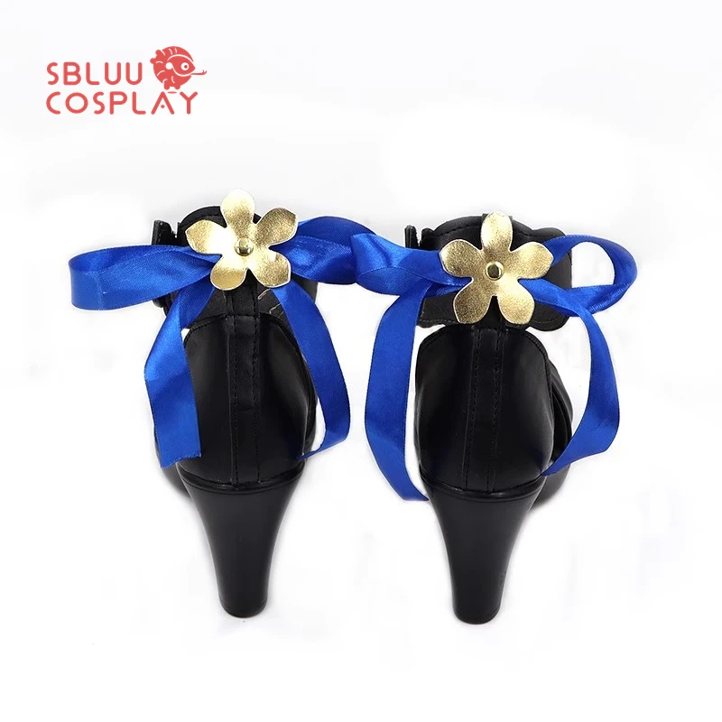 SBluuCosplay Game Genshin Impact Ganyu أحذية كوسبلاي للرجال والنساء لحفلات الهالوين تحت عنوان الأحداث مصنوعة حسب الطلب