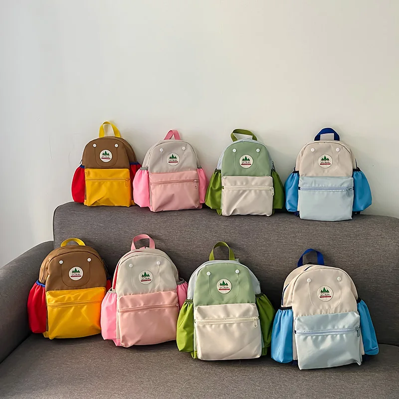 2023 Kids Backpack Mother Child Backpack Cute Letter Kindergarten Bag Boys School Bags For Girls 3-5 Years Toddler Backpack