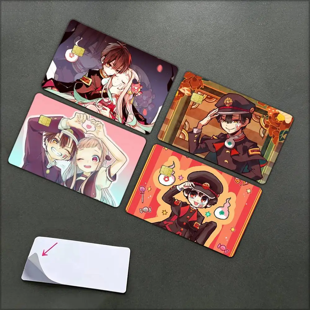Cartoon Toilet-bound Hanako-kun   Waterproof Film Skin Cover Credit Card Stickers Debit Front Bank Bus Pass