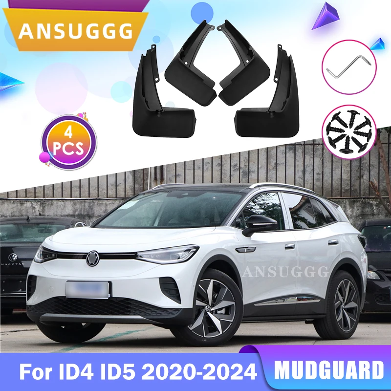 

Mudguard For Volkswagen VW ID.4 ID.5 X CROZZ ID4 ID 4 5 ID5 2020 - 2024 Mud Flaps Splash Guards Car Accessories Fender 4Pcs