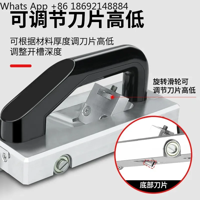 Slotting Knife for PVC Plastic Floor Ground Glue Hook Knife Rubber Floor Leather Hook Knife U Shaped Construction Tool
