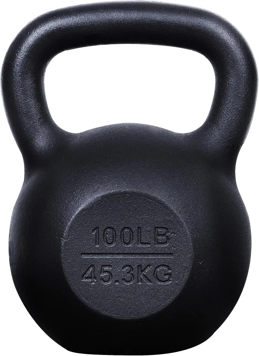 Coated Cast Iron Kettlebell 100 Lbs Weights Strength Training Kettlebells for Weightlifting, Conditioning, Strength & Cor