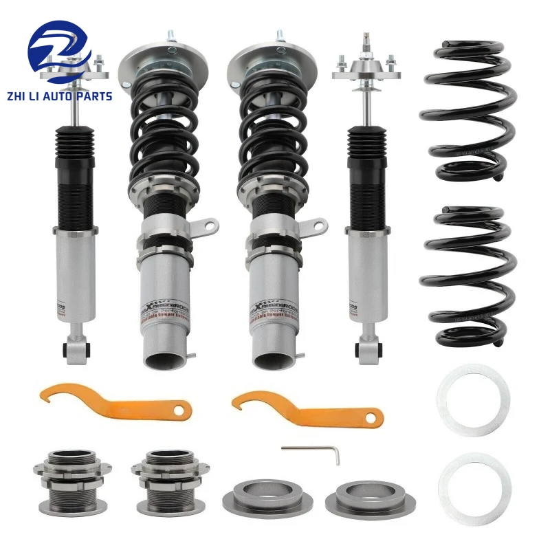 The support rod spiral tube suspension system is suitable for the 24-way adjustable damper of the BMW e46 3 series