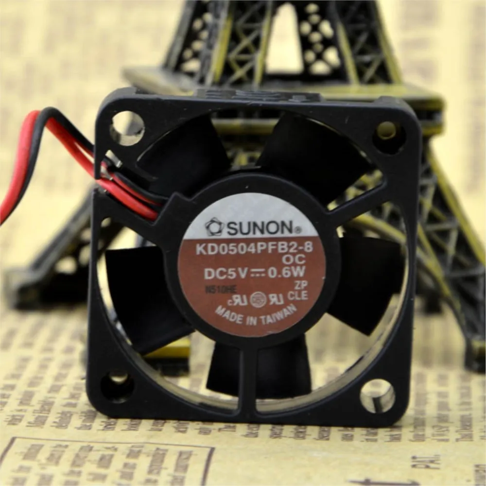 for SUNON 40mm 5V 0.6W KD0504PFB2-8 2-Wire Cooling Fan 40X40X10mm Chassis Fan