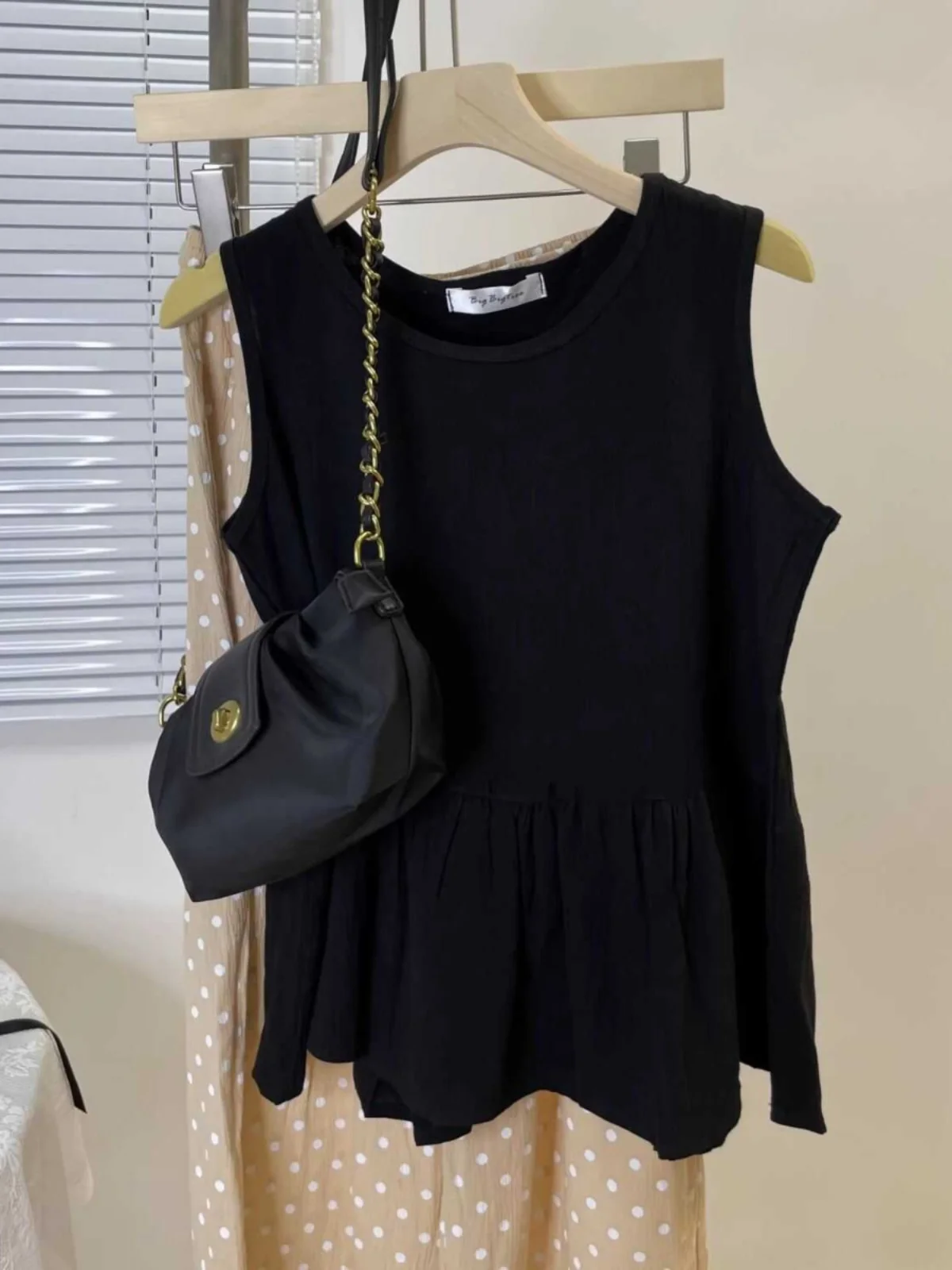 Japanese Sle Cotton Linen Svel Vest Doll irt Ruffle  Outerwear Women Loose Slimming T-irt Retro