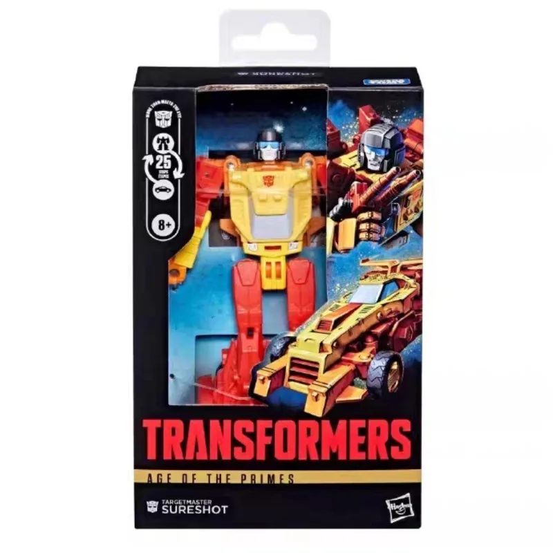 ของเล่นแอ็คชั่นฟิกเกอร์ Transformers Age of The Primes Deluxe Class Targetmaster Sureshot ของแท้จาก Hasbro รุ่นใหม่