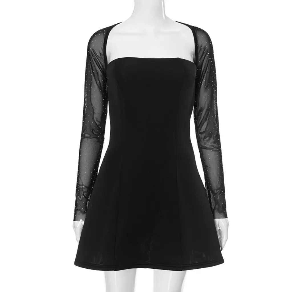 Abito primaverile Mini abito casual con stampa floreale da donna per un tempo caldo Vestibilità comoda e stile lusinghiero