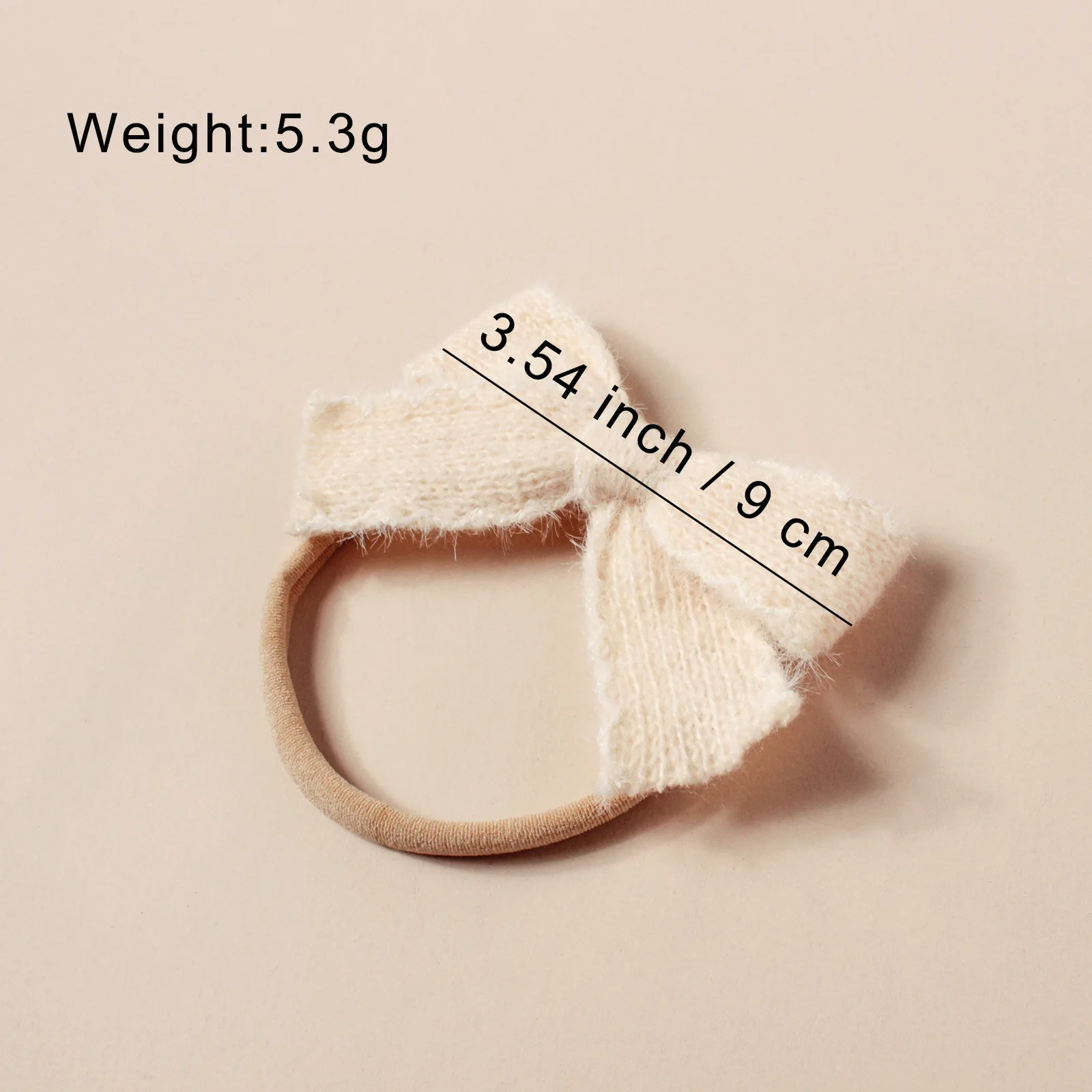 ベビーボウヘッドバンド女の子のためのウールナイロンバンド新生児ヘアアクセサリーかわいい弾性子供ヘアバンド子供クリスマス帽子