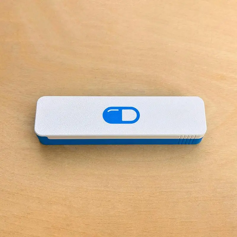 ~7 Days Weekly Pill Box Sliding Storage Box Tablet Holder Medicine Storage Case Portable Travel Pill Container Dispenser Box