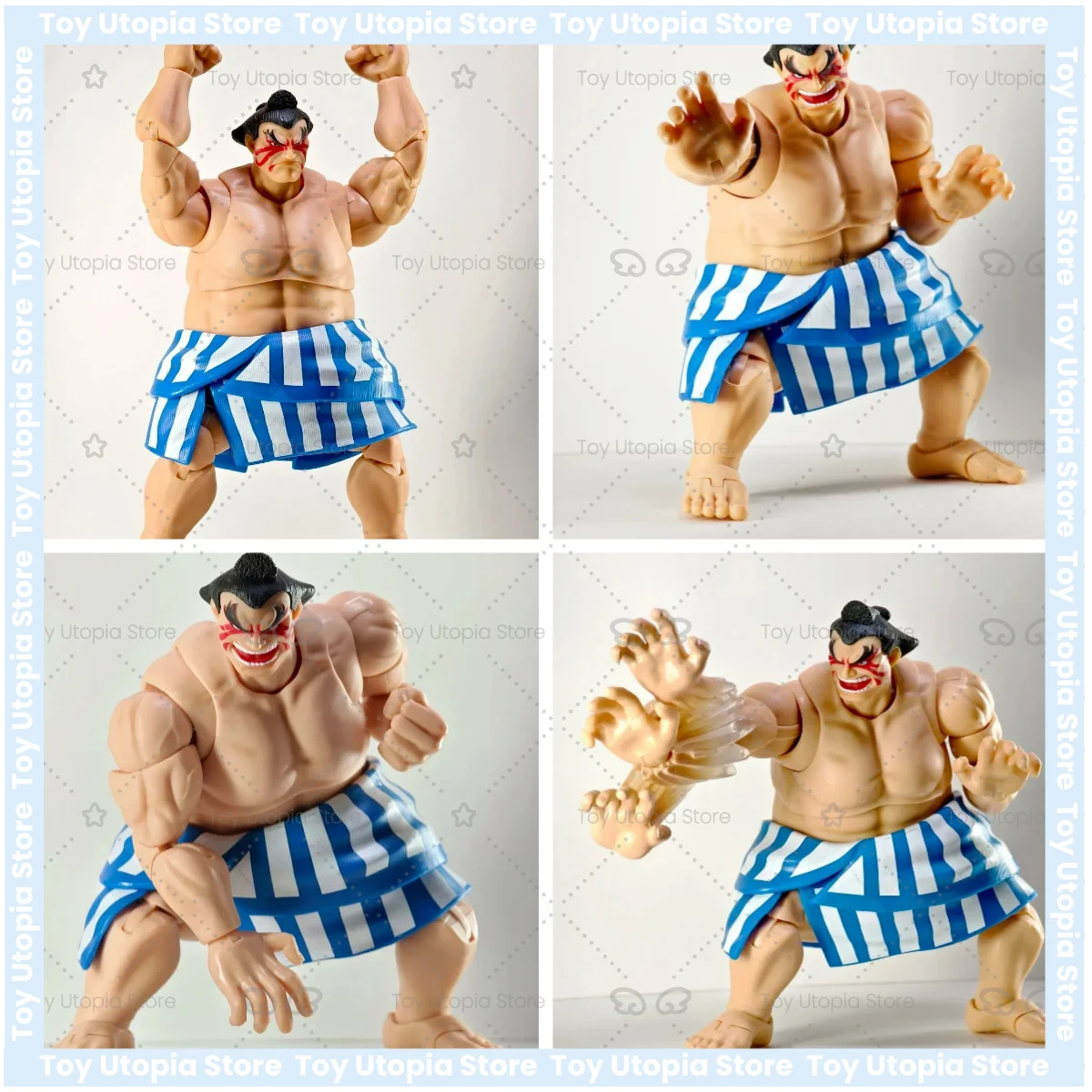 

En Stock, Jada Toys Edmond Honda Sumo, Street Fighter II, Figura Posable 6 Pulgadas, Juguete Coleccionable, Regalo para Niños