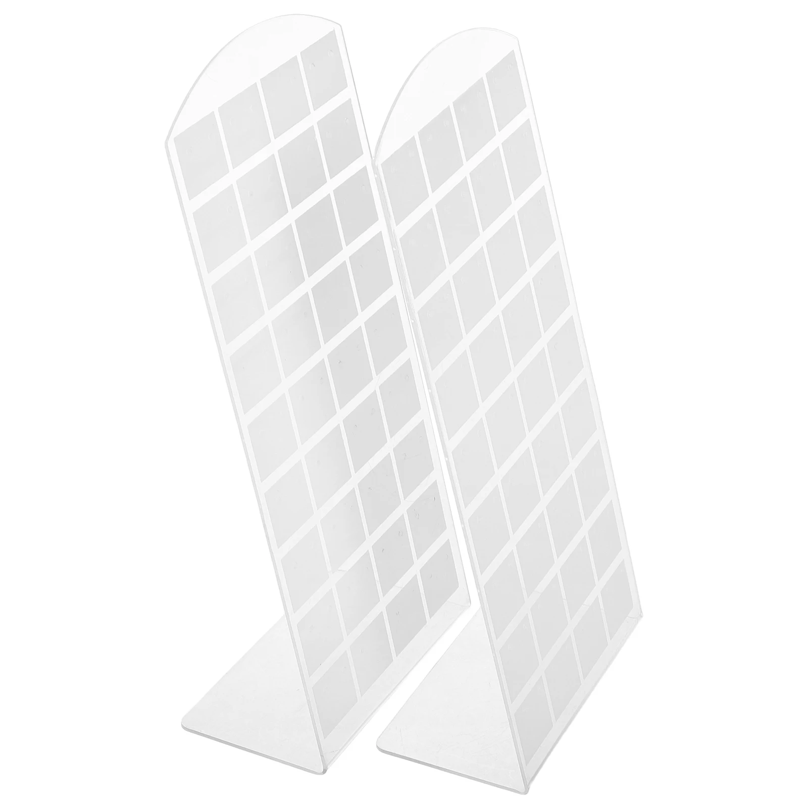 

2 Pcs Earring Display Stand Organizers Storage Container for Selling Holder Small Vendors Jewelry Displays