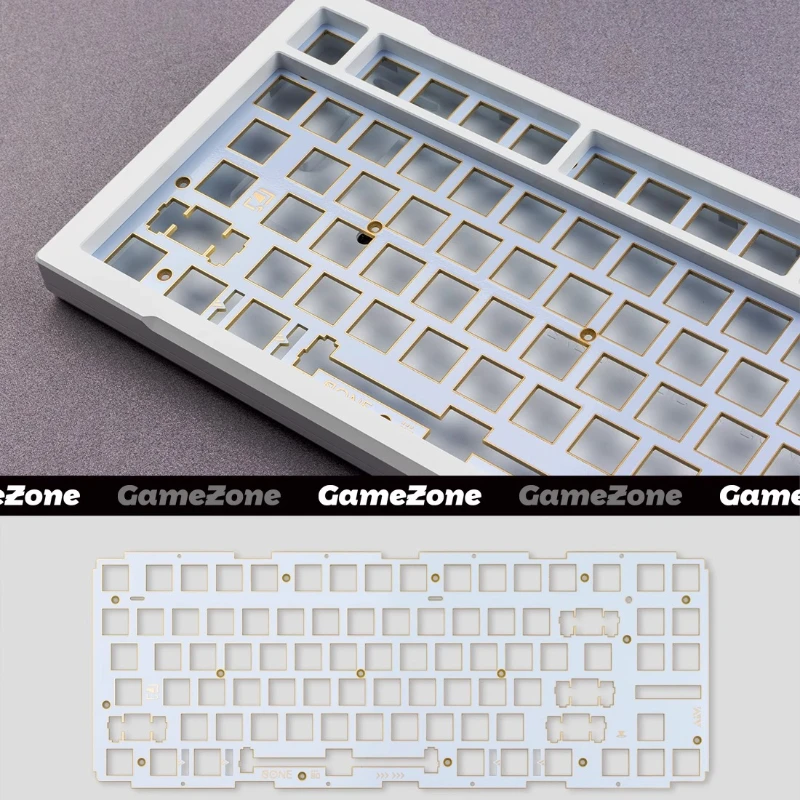 

BONE80 Wooting80HE Magnetic Axis Keyboard Accessories Custom FR4 Positioning Board Sandwich Cotton Sound Pack Gamers DIY Design