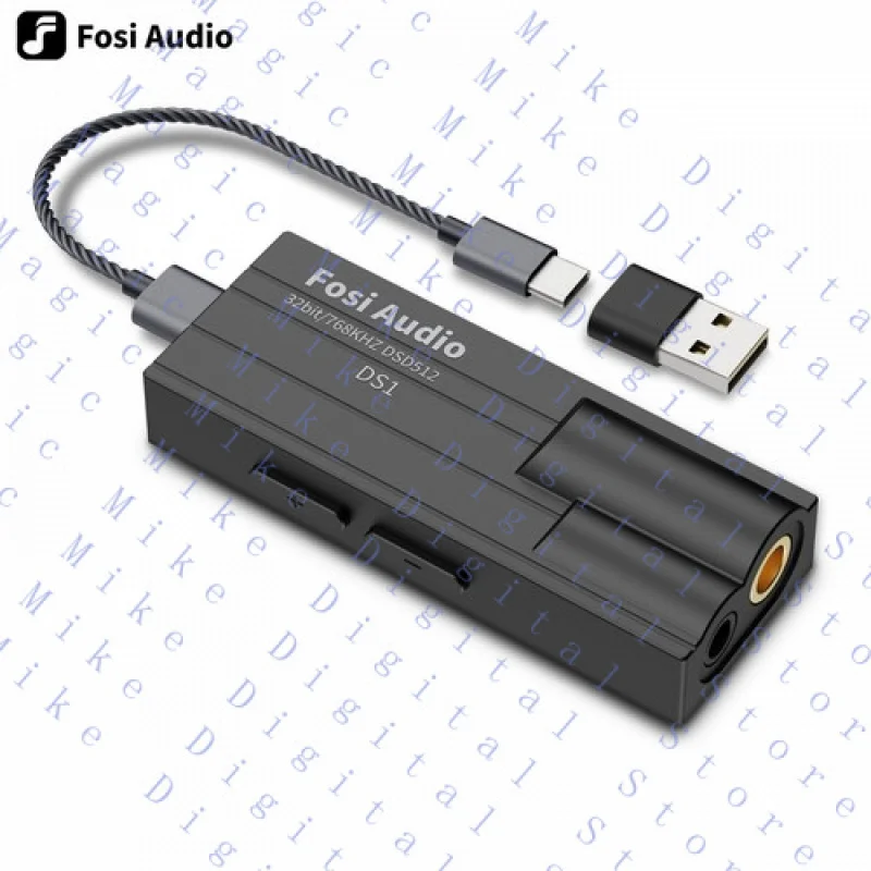 UU  for Fosi Audio DS1 DSD512 HiFi DAC Headphone Amplifier Mini Audio USB Amp 3.5/4.4MM