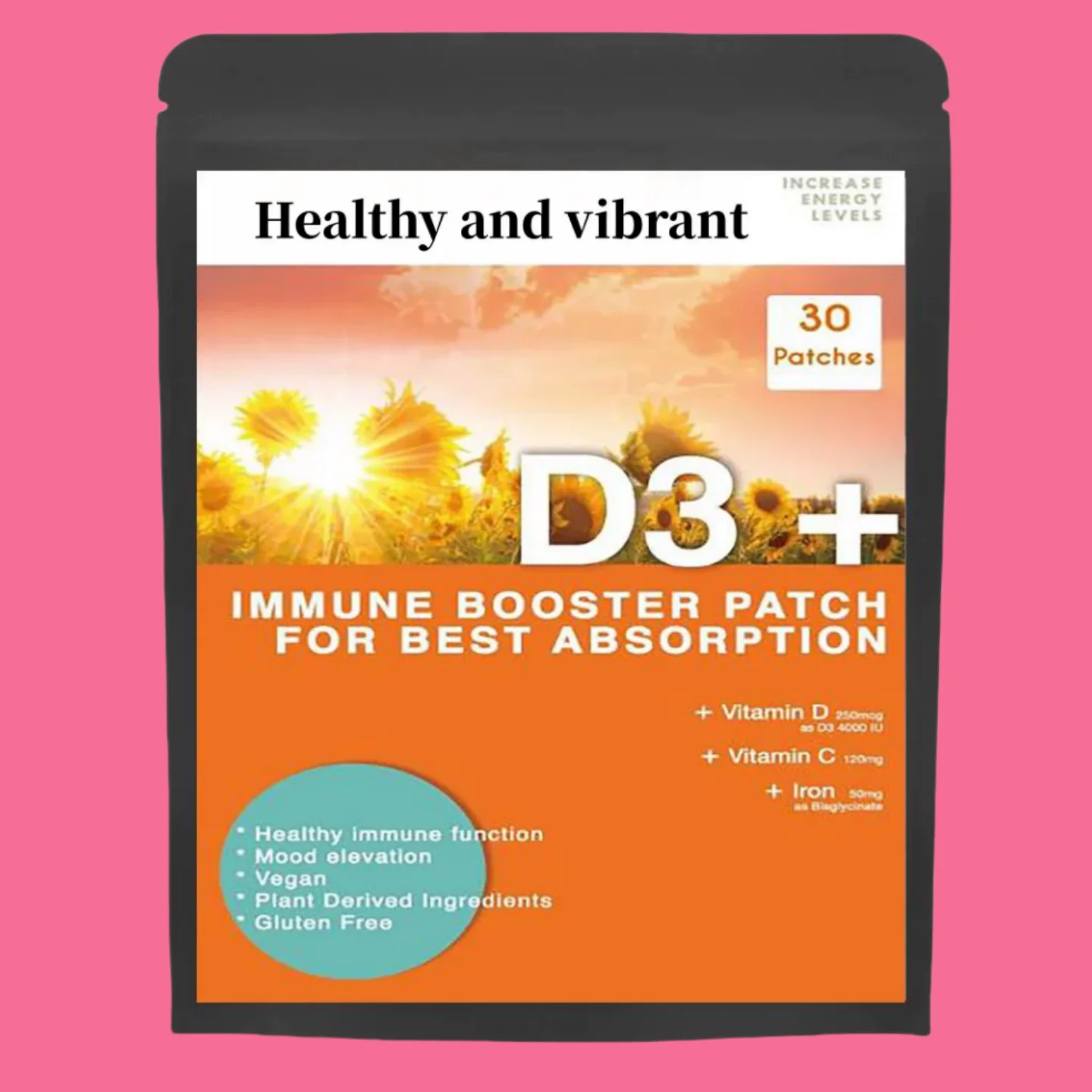 

Vitamin D3 Plus Patches. 30 Week Supply