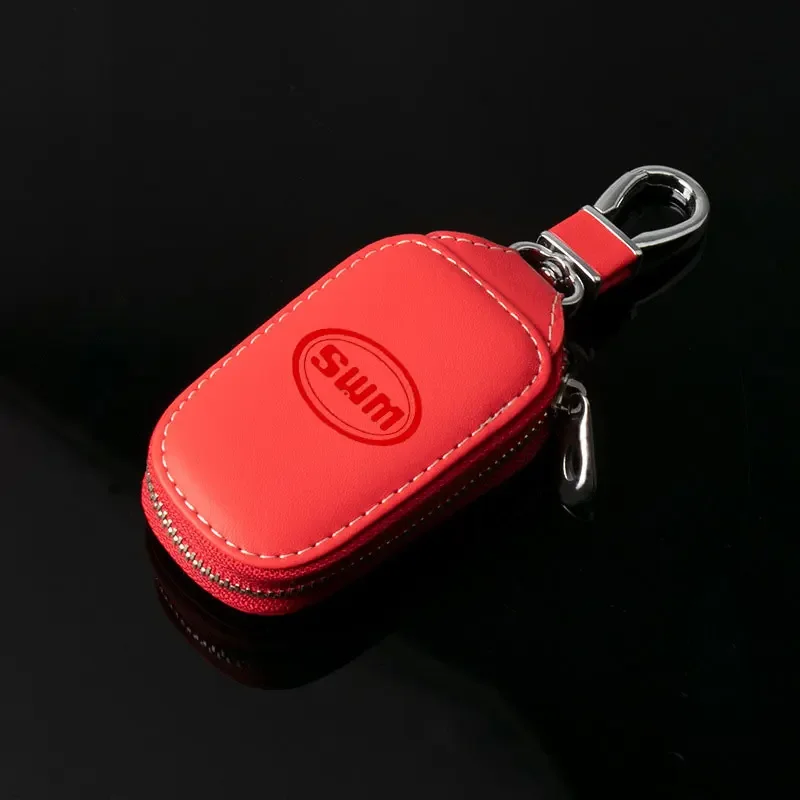 PU Leather Shield Modeling Car Key case keyChains key wallet Pendant Gift for SWM G05 G01 Swm X3 X7 EROE X2 G03F car Accessories