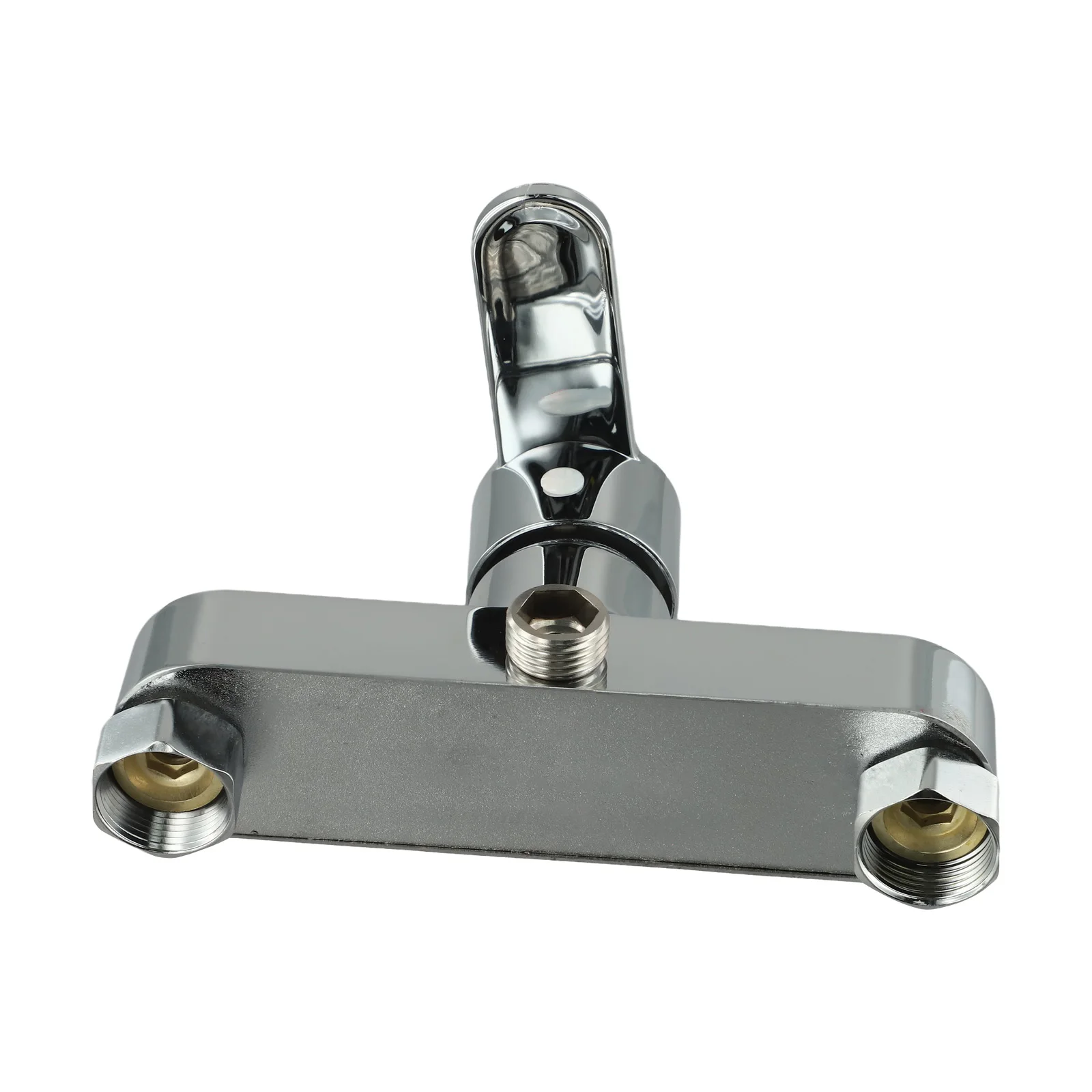 Zinc Alloy Chrome Finish Shower Mixer Tap for Bathtub Wall Mounted Faucet with Effective Operation and Installation Accessories