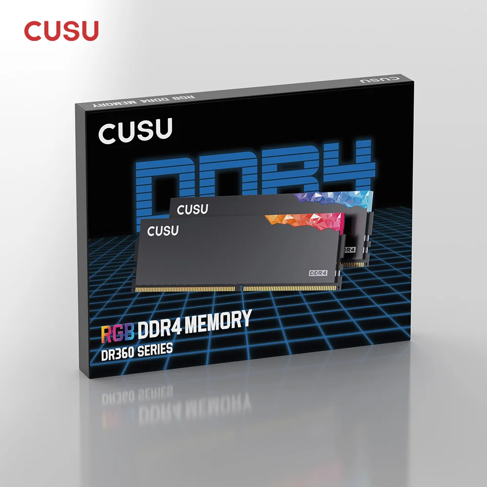 CUSU Memoria Ram Ddr4 8GB 16GB RGB DDR4 3200MHz 3600MHz 1.35V 288pin Udimm ذاكرة عشوائية لسطح المكتب DDR5 5600MHz 6000MHz 6400MHz 16GBx2