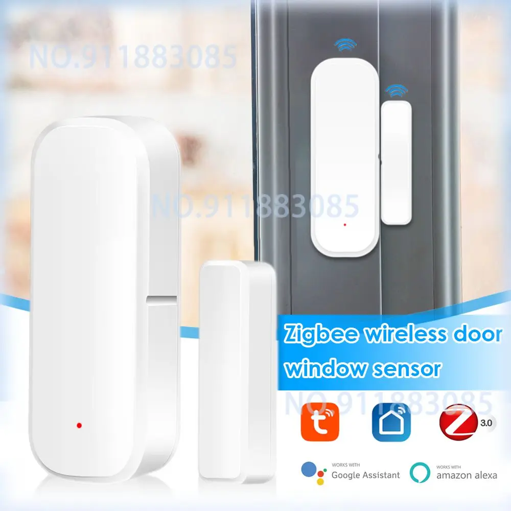 Tuya ZigBee Wireless Door Window Sensor Door Open/Closed Detectors Smart Home Security Protection APP Remote Control Alarm
