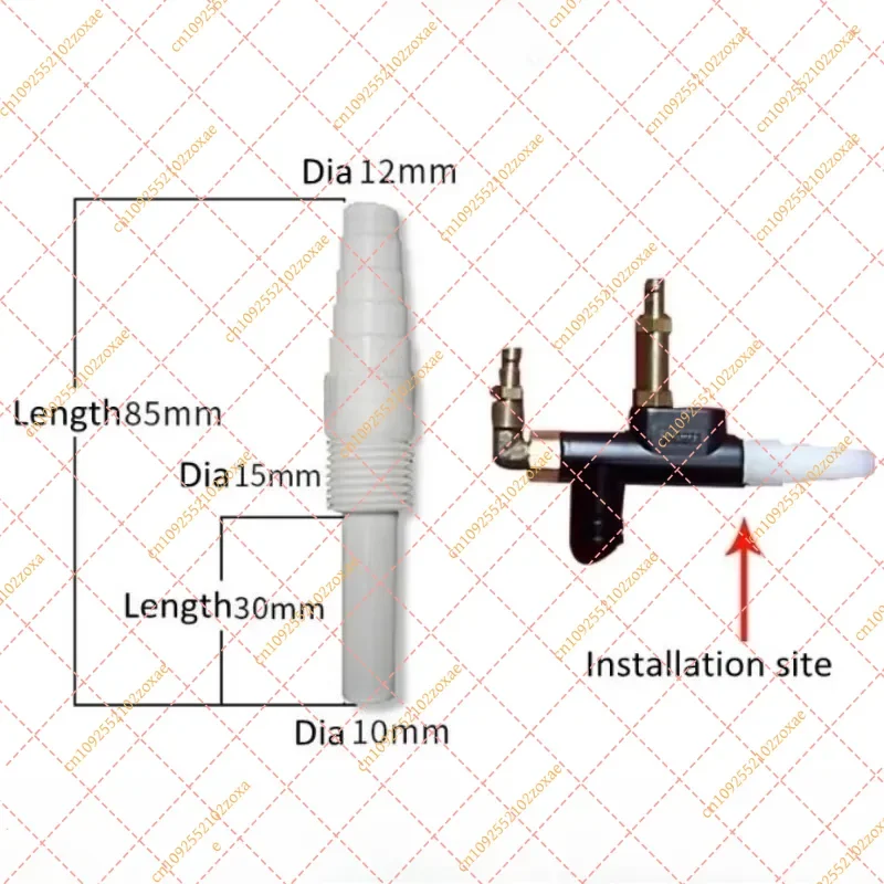 Universal Venturi Tube PG1 Insert Sleeve Injector Pump Spare Parts for Powder Coating Gun 354201 PI 3-V