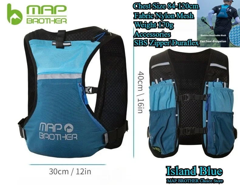 

MOUNTAINHIKER Climbing Bag Breathable Hydration Vest Trail Running Backpacks Lightweight Cycling Run Jogging Marathon Riding