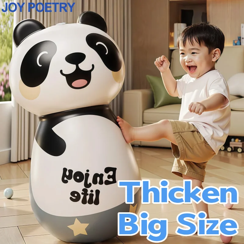 31/64cm Thicken Kids Boxing Training Wobbler Inflatable Toys Standing Punching Bag Tumbler Indoor Outdoor Party Games Sport Gift
