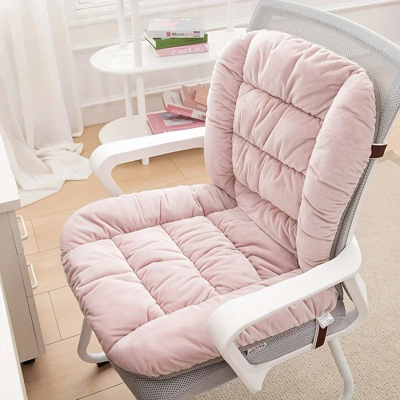 Elegant Luxury Style Thick Chair Pads with Back Support for Office Home RV Multifunctional Decorative Cushion