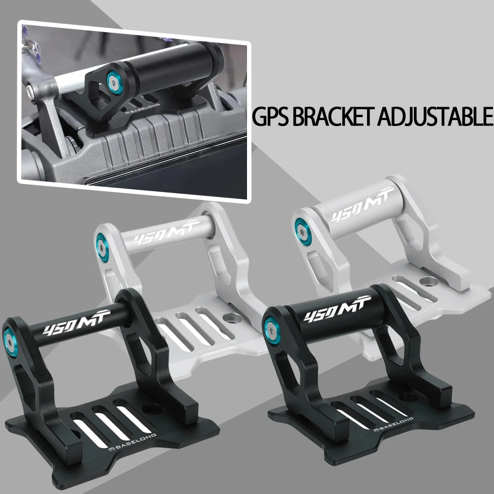 

FOR CFMOTO 450MT 450 MT IBEX450 Ibex450 2024 2025 2026 GPS Phone Holder Stand Navigation New Black Extension Bracket 12MM/22MM