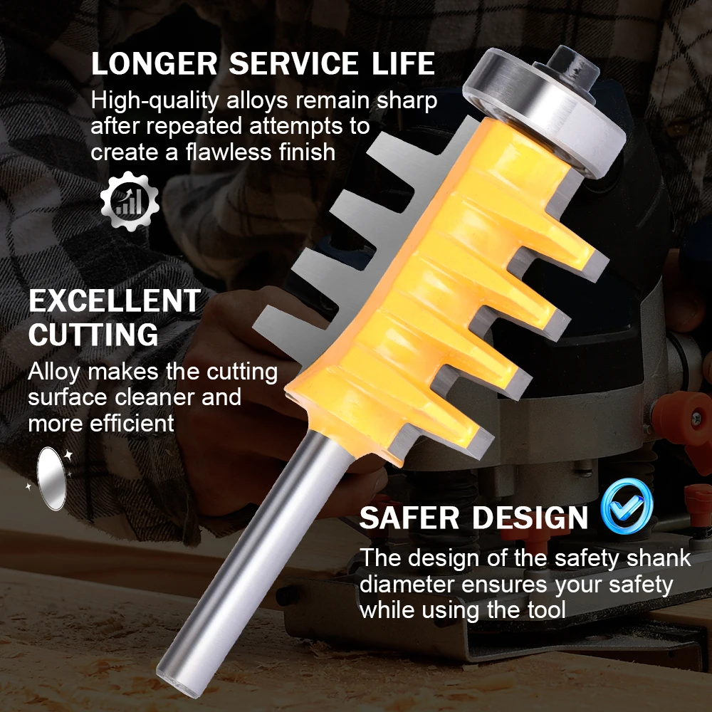 1pc 1/4 1/2 zoll Schaft Finger Joint Kleber Router Bit Hartmetall Fräser Kegel Zapfen Mortaise Zapfen Messer holz Schneider Werkzeug