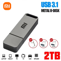 Xiaomi Original 2TB USB 3.1 Flash Drive High-Speed Pen Drive 1TB Metal Waterproof Type-C USB Memory For Computer Storage Devices