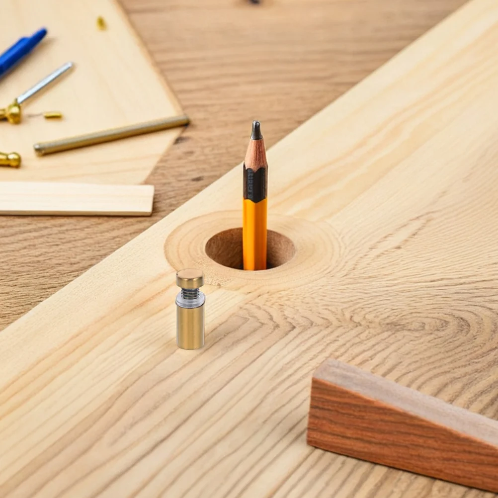 

12Pcs Glass Decorative Anchors Stainless Steel Hollow Screws for Secure Mirror and Sign Mounting Fixtures Heavy Duty Wall