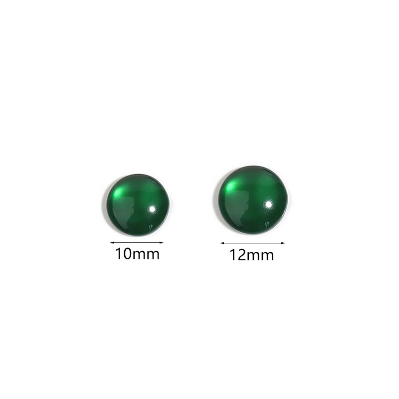 50 pz/lotto resina Cabochon 10/12mm colore misto rotondo distanziatore Cabochon perline allentate fai da te fare anello collana accessori gioielli